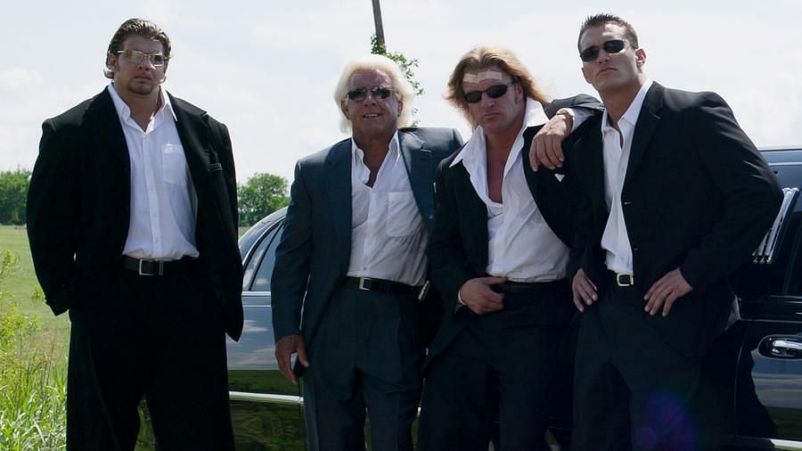 Mark Jindrak, Triple H, Randy Orton, and Ric Flair